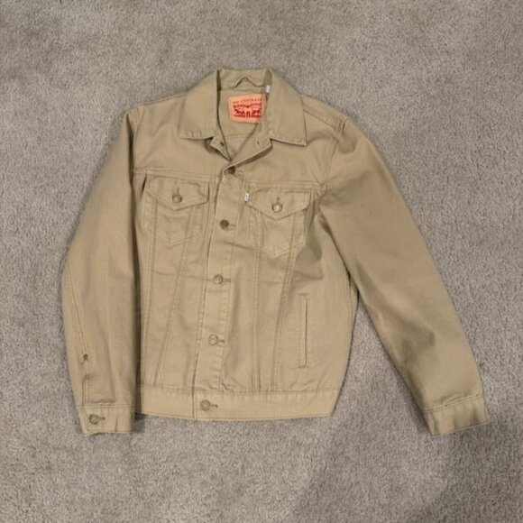 Levi’s Men’s Trucker Jacket – Tan – Size Large – Excellent Condition - Picture 1 of 12